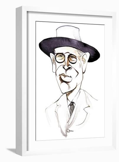 William Butler Yeats Irish poet and playwright; caricature-Neale Osborne-Framed Giclee Print