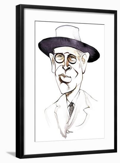 William Butler Yeats Irish poet and playwright; caricature-Neale Osborne-Framed Giclee Print