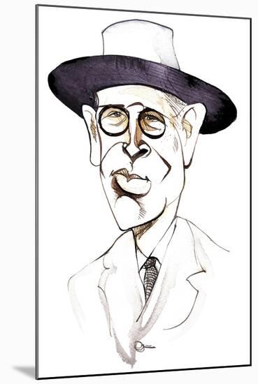 William Butler Yeats Irish poet and playwright; caricature-Neale Osborne-Mounted Giclee Print