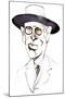 William Butler Yeats Irish poet and playwright; caricature-Neale Osborne-Mounted Giclee Print