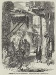 Street and Bazaar in Peshawur-William Carpenter-Giclee Print