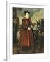 William Cecil, 1st Baron Burghley (1520-1598), Riding a Grey Mule, English School-null-Framed Giclee Print