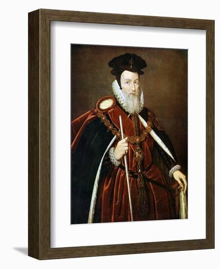 William Cecil, 1st Baron Burghley, 16th Century-Marcus Gheeraerts The Younger-Framed Giclee Print