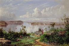 View From Onions Port, Sydney-William Charles Piguenit-Stretched Canvas