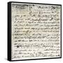 William Clark's Letter Accepting Lewis's Invitation to Join the Corps of Discovery Expedition-null-Framed Stretched Canvas