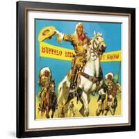 William Cody, the Great Showman-English School-Framed Giclee Print