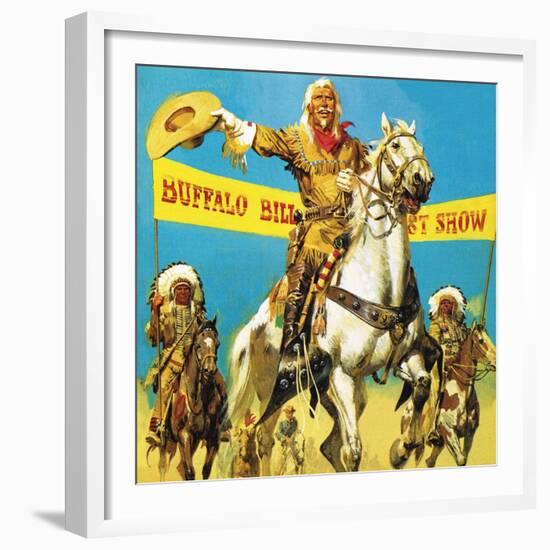 William Cody, the Great Showman-English School-Framed Giclee Print