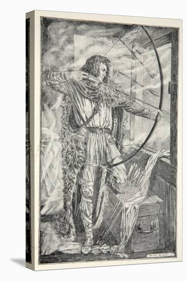 William continued his wonderful archery, from 'Hero Myths and Legends of the British Race' by M.I.-Patten Wilson-Stretched Canvas
