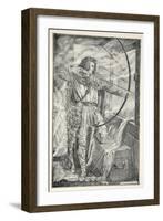 William continued his wonderful archery, from 'Hero Myths and Legends of the British Race' by M.I.-Patten Wilson-Framed Giclee Print