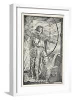 William continued his wonderful archery, from 'Hero Myths and Legends of the British Race' by M.I.-Patten Wilson-Framed Giclee Print