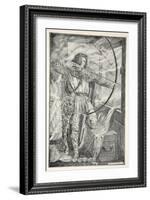 William continued his wonderful archery, from 'Hero Myths and Legends of the British Race' by M.I.-Patten Wilson-Framed Giclee Print