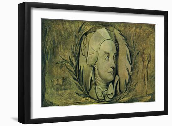 William Cowper portrait-William Blake-Framed Giclee Print
