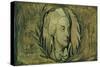 William Cowper portrait-William Blake-Stretched Canvas