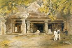 The Cave of Elephanta, from 'India Ancient and Modern', 1867 (Colour Litho)-William 'Crimea' Simpson-Giclee Print