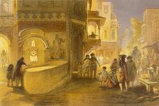 Akalis at the Holy Tank, Umritsar, from 'India Ancient and Modern', 1867 (Colour Litho)-William 'Crimea' Simpson-Giclee Print