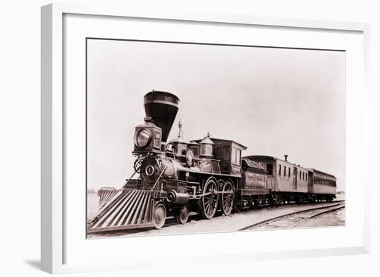 William Crooks' a 1861 Locomotive of the Great Northern Railway-null-Framed Photo