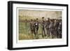 William, Crown Prince of Germany, Visiting Wounded Troops in the Field, Pub. 3rd Mary 1917-William Friedrich Georg Pape-Framed Giclee Print