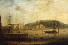 East India Docks, Poplar, London, 1808-William Daniell-Giclee Print