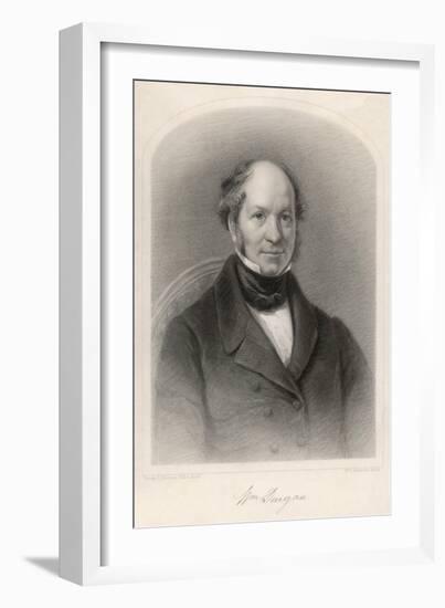 William Dargan Irish Railway and Canal Projector. with His Autograph-null-Framed Art Print