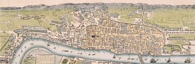 Map of London, C1563-William Darton-Framed Stretched Canvas