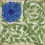 Tile with a Leaf Design (Pottery)-William De Morgan-Giclee Print