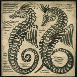 Sea Monster (W/C on Paper)-William De Morgan-Giclee Print