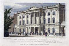 The London Institution, Finsbury Circus, London, 1827-William Deeble-Mounted Giclee Print