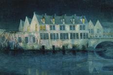 The Night in Bruges; La Nuit a Bruges, 1897-William Degouve De Nuncques-Framed Giclee Print