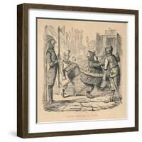 'William departing for France', c1860, (c1860)-John Leech-Framed Giclee Print