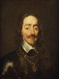 Portrait of King Charles I Wearing Armour and the Collage of the Order of the Garter-William Dobson-Giclee Print