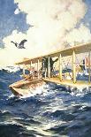 "With Our Seaplane in the North Sea, a Carrier to the Rescue", from 'The Sphere', 1918-William Edward Wigfull-Laminated Giclee Print