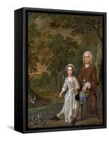 William Ellis and His Daughter Elizabeth, C.1745-Francis Hayman-Framed Stretched Canvas