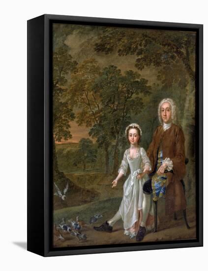 William Ellis and His Daughter Elizabeth, C.1745-Francis Hayman-Framed Stretched Canvas