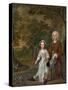 William Ellis and His Daughter Elizabeth, C.1745-Francis Hayman-Stretched Canvas