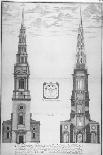 St Bride's Church, Fleet Street, City of London, 1700-William Emmett-Stretched Canvas