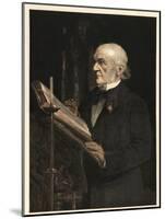 William Ewart Gladstone (1809-1898) English statesman, reading the Lesson in Hawarden Church-Sydney Prior Hall-Mounted Giclee Print