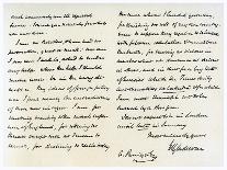 Letter from William Ewart Gladstone to Anthony Panizzi, 29th November 1856-William Ewart Gladstone-Giclee Print