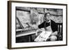 William F. Buckley Painting at the Buckley Estate, 1970-Alfred Eisenstaedt-Framed Photographic Print