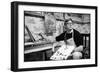 William F. Buckley Painting at the Buckley Estate, 1970-Alfred Eisenstaedt-Framed Photographic Print