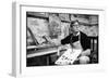 William F. Buckley Painting at the Buckley Estate, 1970-Alfred Eisenstaedt-Framed Photographic Print