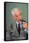 William Faulkner Smoking a Pipe-Carl Mydans-Stretched Canvas