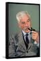 William Faulkner Smoking a Pipe-Carl Mydans-Framed Stretched Canvas