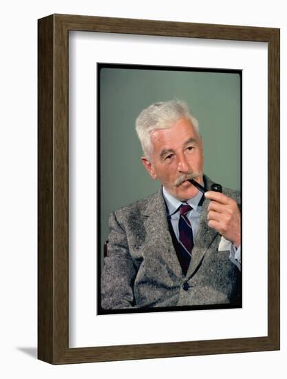 William Faulkner Smoking a Pipe-Carl Mydans-Framed Photographic Print