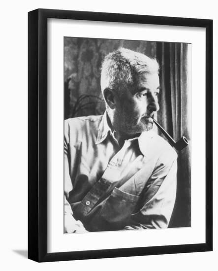 William Faulkner, Won the Nobel Prize for Literature in 1949-null-Framed Photo