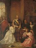 Cromwell's Family, Interceding for the Life of Charles I-William Fisk-Stretched Canvas