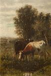 Two Cows in a Landscape-William Frederick Hulk-Giclee Print