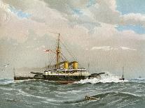 HMS Royal Sovereign, Royal Navy 1st Class Battleship, C1890-C1893-William Frederick Mitchell-Framed Giclee Print