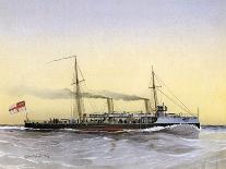 HMS Royal Sovereign, Royal Navy 1st Class Battleship, C1890-C1893-William Frederick Mitchell-Framed Giclee Print