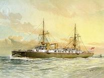 HMS Victoria, Royal Navy 1st Class Battleship, C1890-C1893-William Frederick Mitchell-Giclee Print