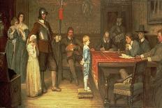 The Note and the Nosegay-William Frederick Yeames-Giclee Print